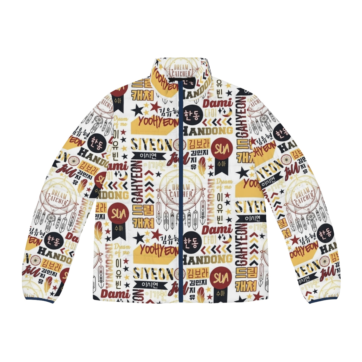 Dreamcatcher Collage Kpop Puffer Jacket