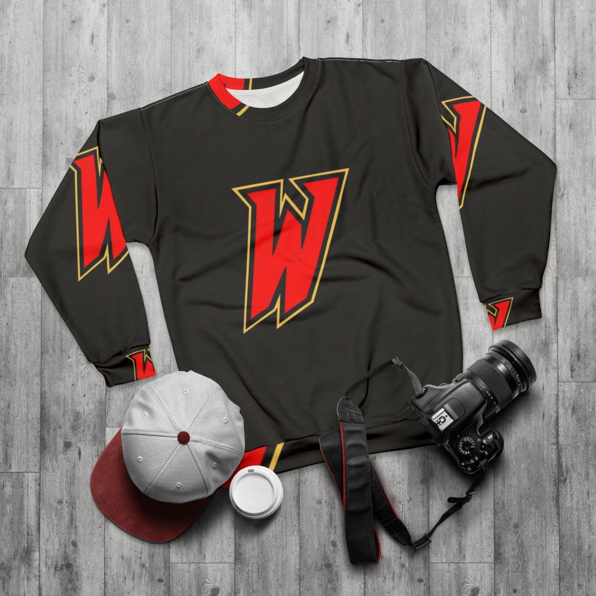 Guy Gardner's Warriors Logo Sweatshirt - flat lay