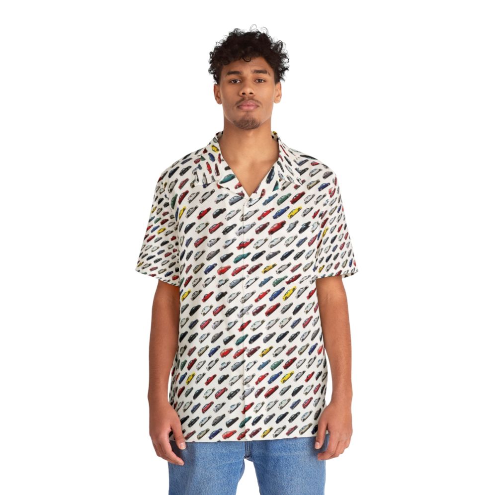 Honda Inspired Hawaiian Shirt with Civic, Accord, and More Designs - People Front