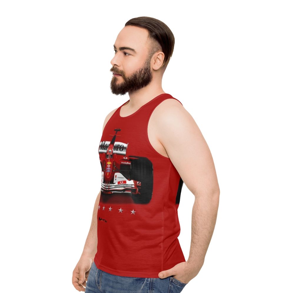 Formula One F1 Champion Unisex Tank Top - men side