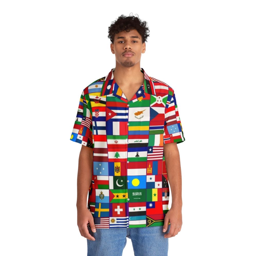 World Flags Hawaiian Shirt - People Front