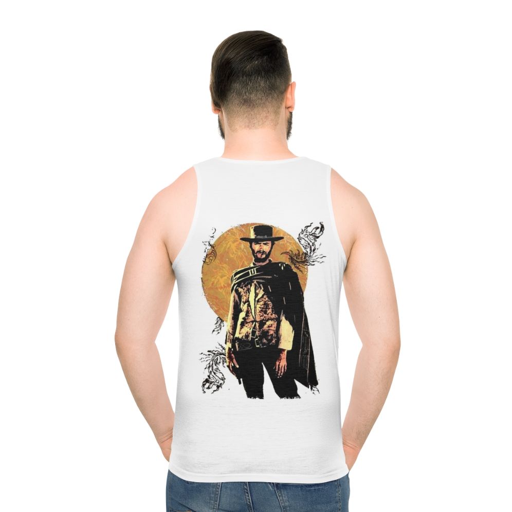 Clint Eastwood unisex tank top - men back