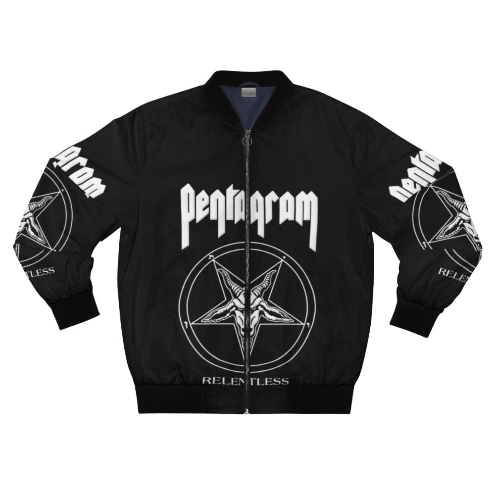 Pentagram Relentless Bomber Jacket featuring the iconic Pentagram logo and design