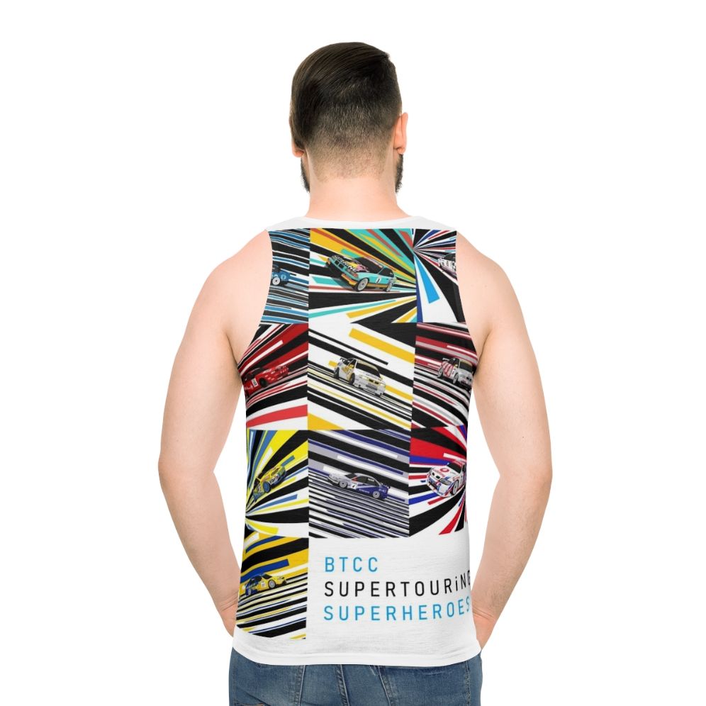 Supertouring Superheroes Unisex Tank Top - men back