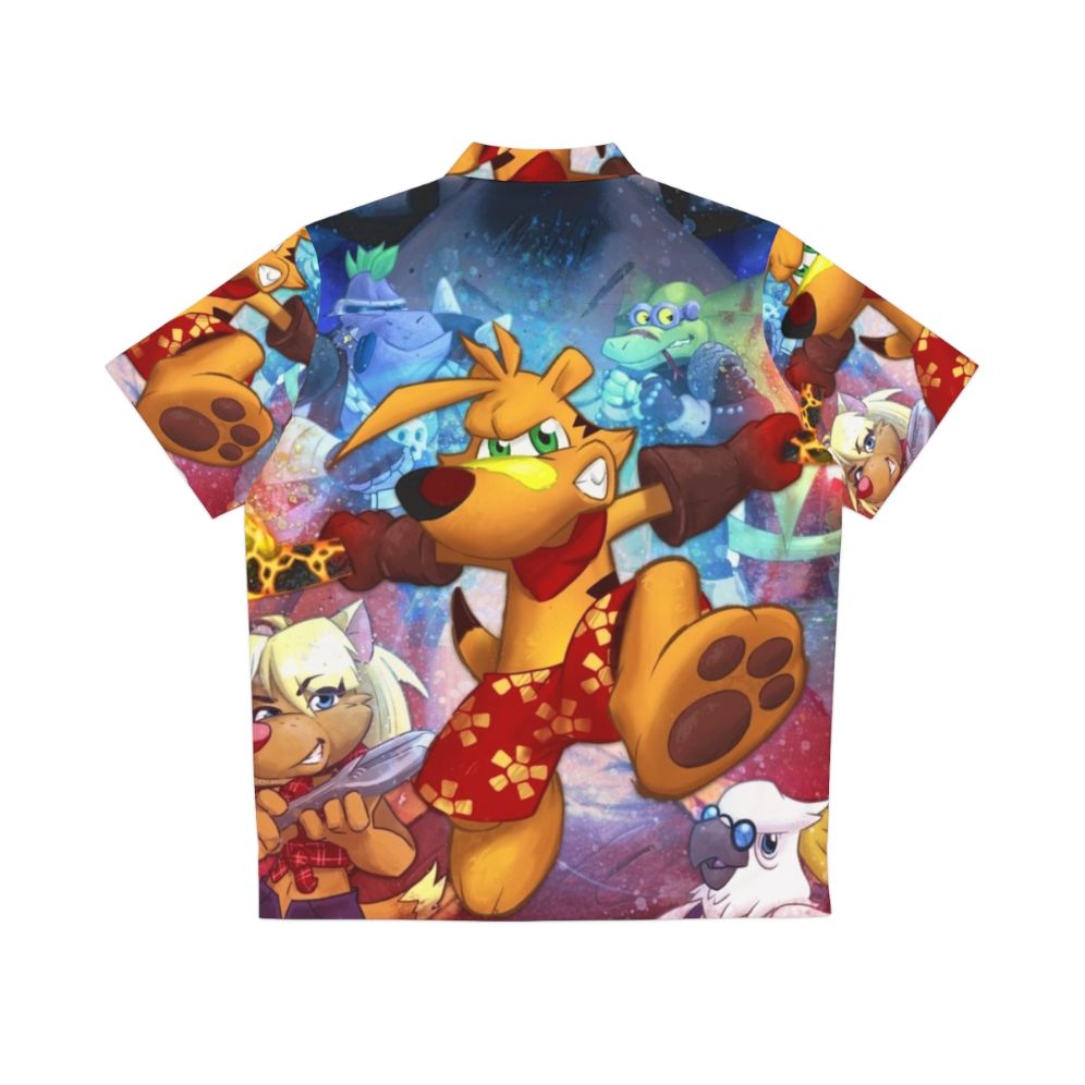 Ty The Tasmanian Tiger HD Hawaiian Shirt - Back