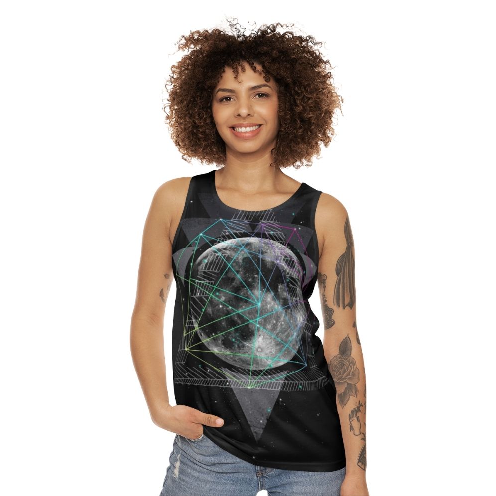 Cosmic Moon Unisex Tank Top - women