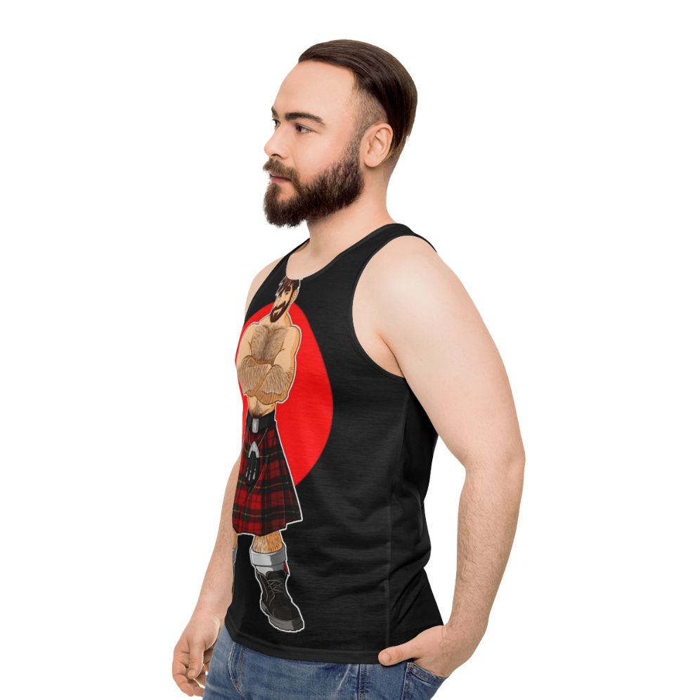 Adam Likes Kilts Unisex Pride Tank Top - men side