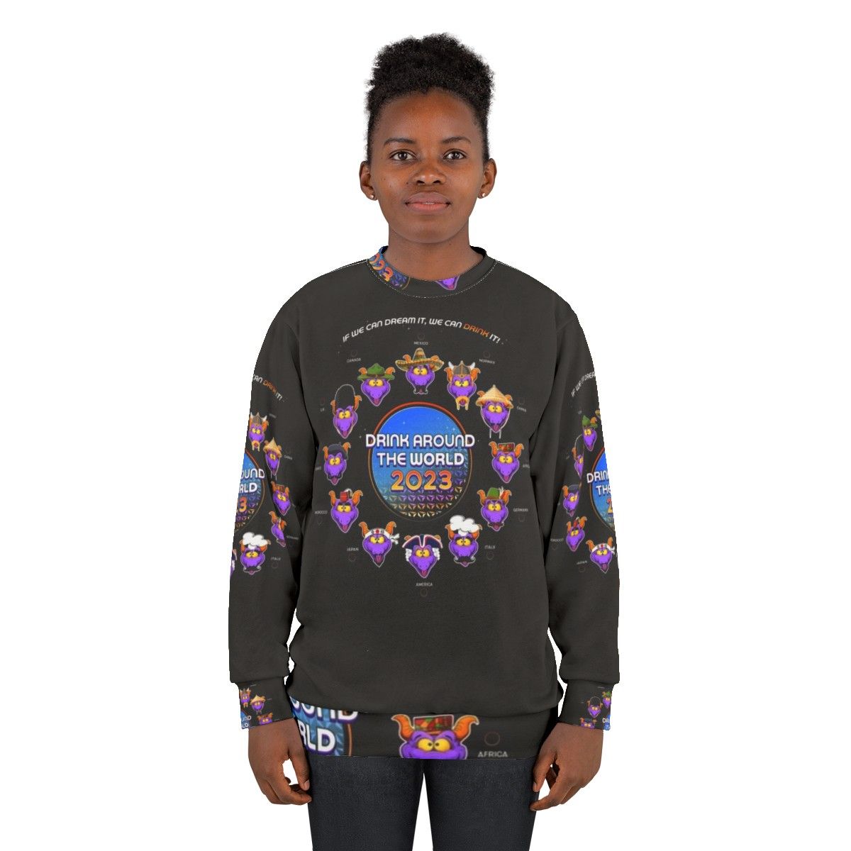 Drink Around The World 2023 Epcot Sweatshirt - women