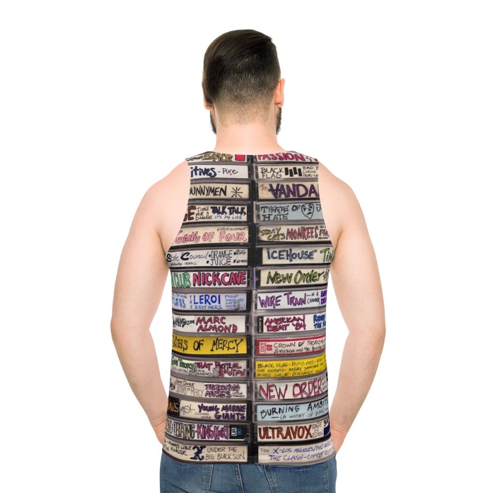 Punk Cassettes Unisex Tank Top - men back