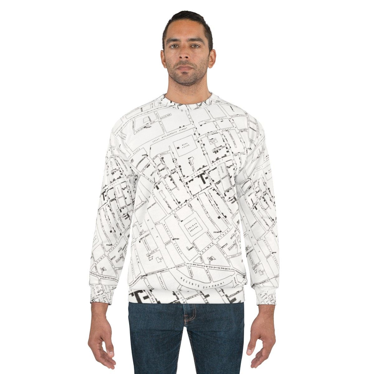 John Snow Cholera Map Sweatshirt - men