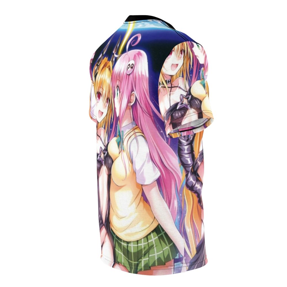 Anime-style t-shirt with Yami, the character from the popular anime series To Love Ru - men right