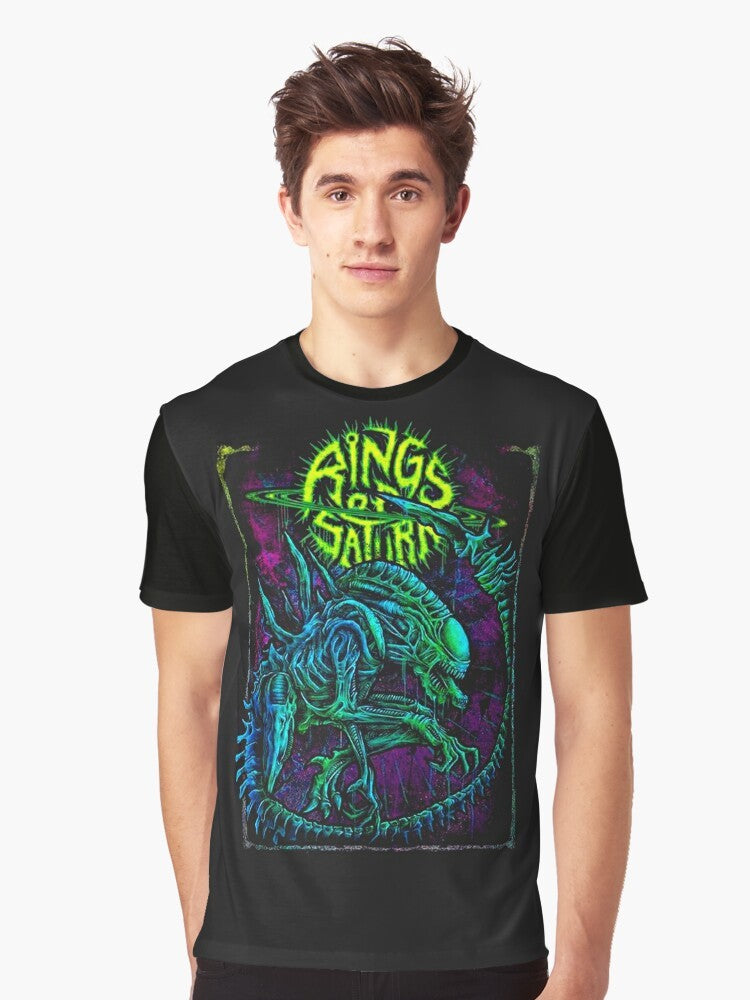 Rings of Saturn Xeno Heavy Metal Graphic T-Shirt - Men