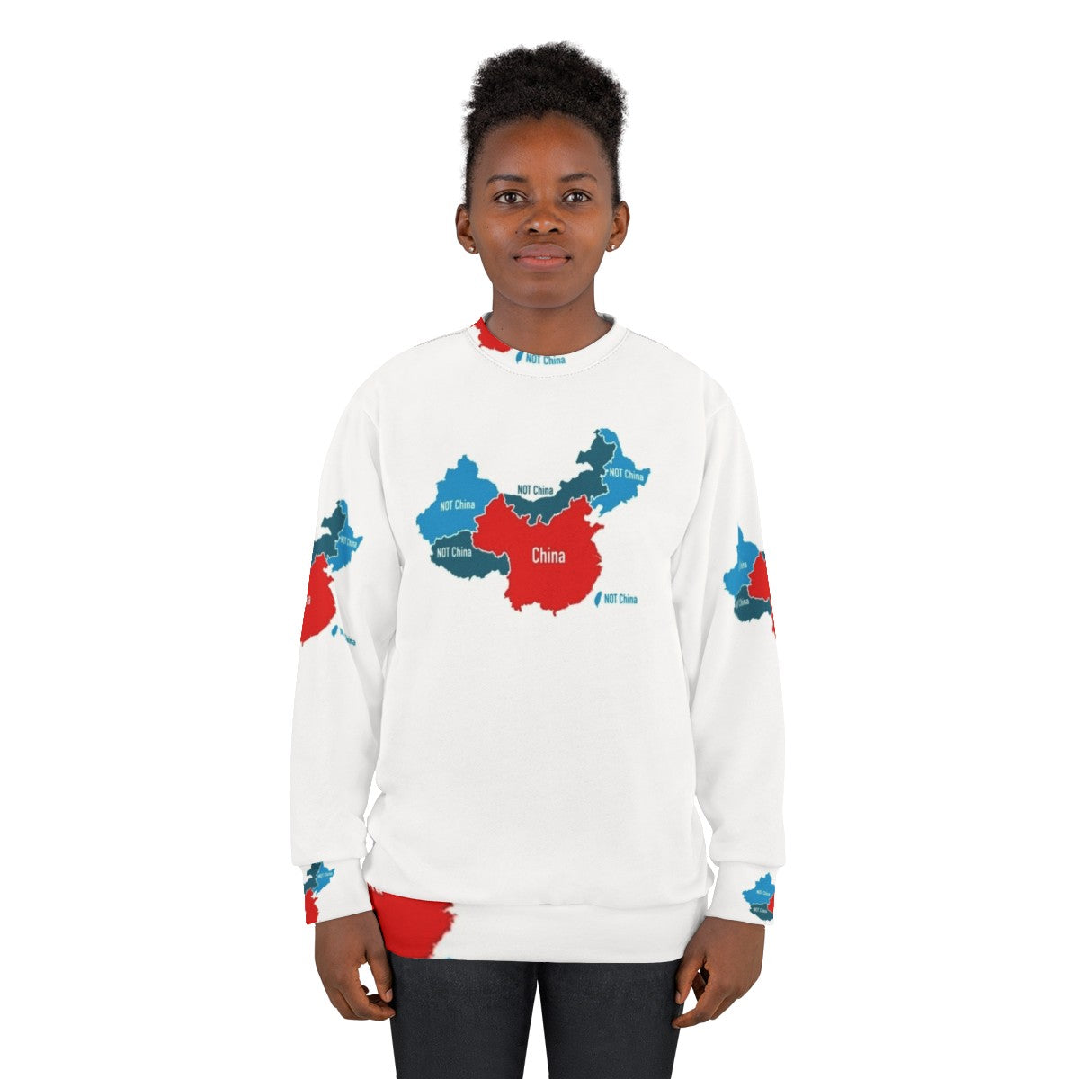 Anti-CCP political sweatshirt with focus on freedom - women