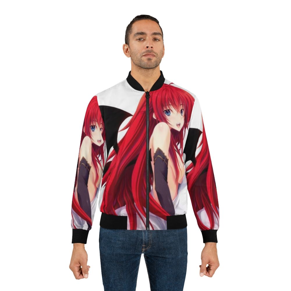 Rias Gremory Anime Inspired Bomber Jacket for Highschool DxD Fans - Lifestyle