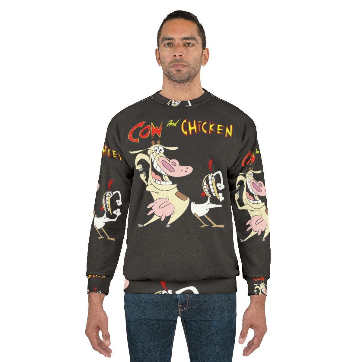 Cow and Chicken Essential Graphic Sweatshirt - men