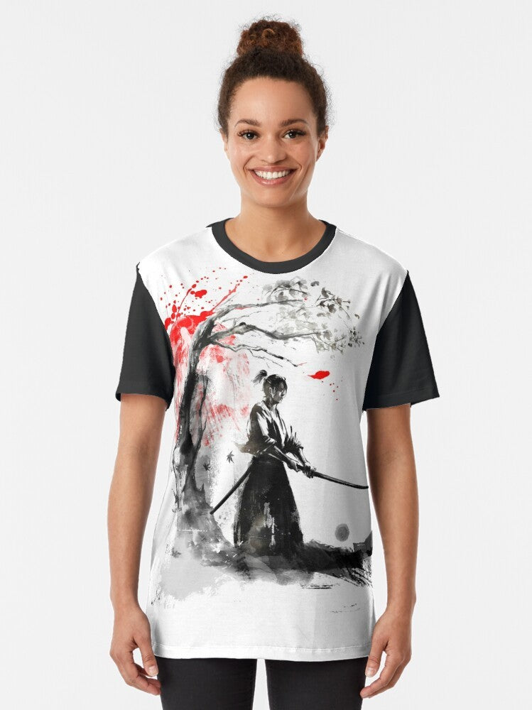 Japanese Samurai Graphic T-Shirt - Celebrate the rich culture of Japan - Women