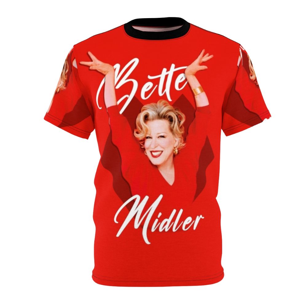 Bette Midler inspired AOP T-shirt featuring the iconic singer and actress