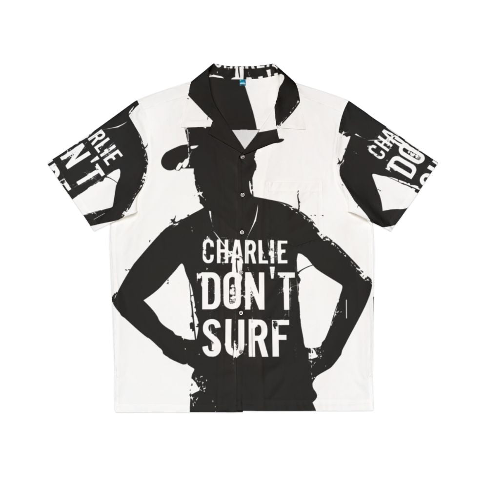 Charlie Don't Surf Military-Inspired Hawaiian Shirt featuring Apocalypse Now movie quote