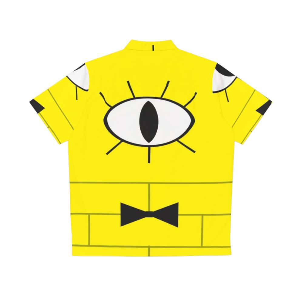 Bill Cipher Gravity Falls Inspired Graphic Hawaiian Shirt - Back