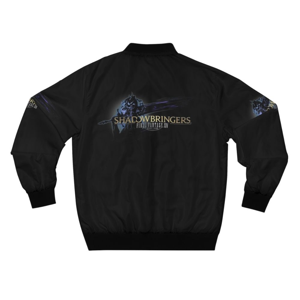 Final Fantasy XIV Shadowbringers Logo Bomber Jacket - Back