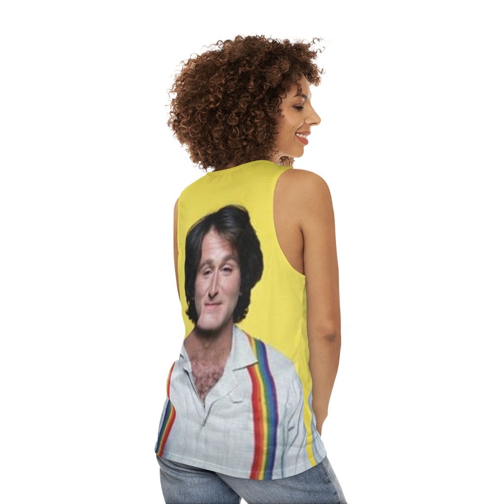 Robin Williams Unisex Tank Top - women back