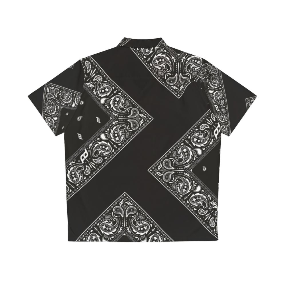 Bandana print Hawaiian shirt with graphic design - Back