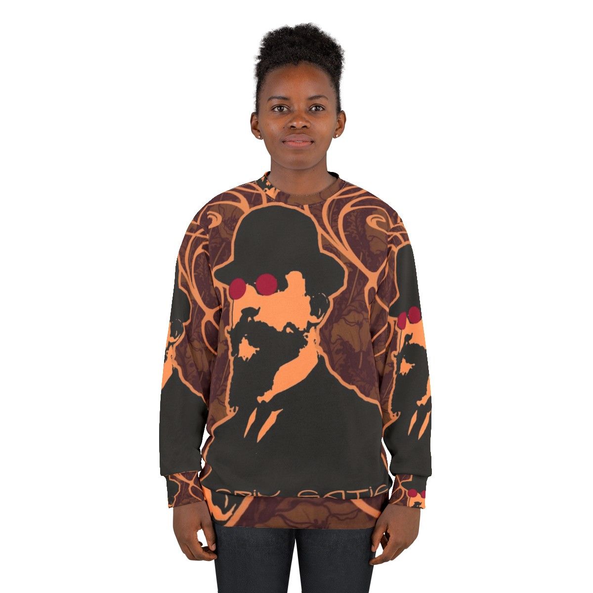 Erik Satie Psychedelic Purple Dream Sweatshirt - women