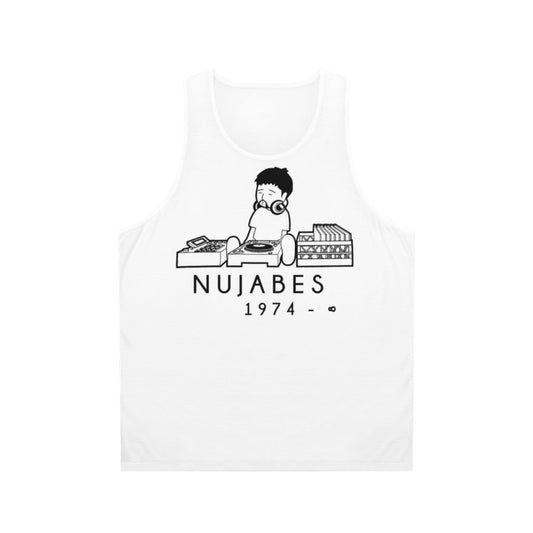 Nujabes 1974 Unisex Tank Top with Japanese and Chillhop Design