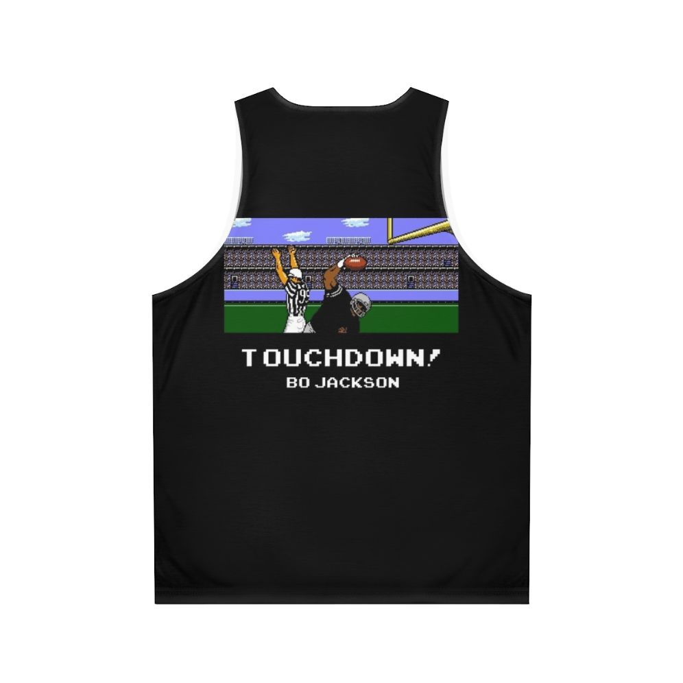 Touchdown Bo Retro 8-Bit Oakland Raiders Unisex Tank Top - Back