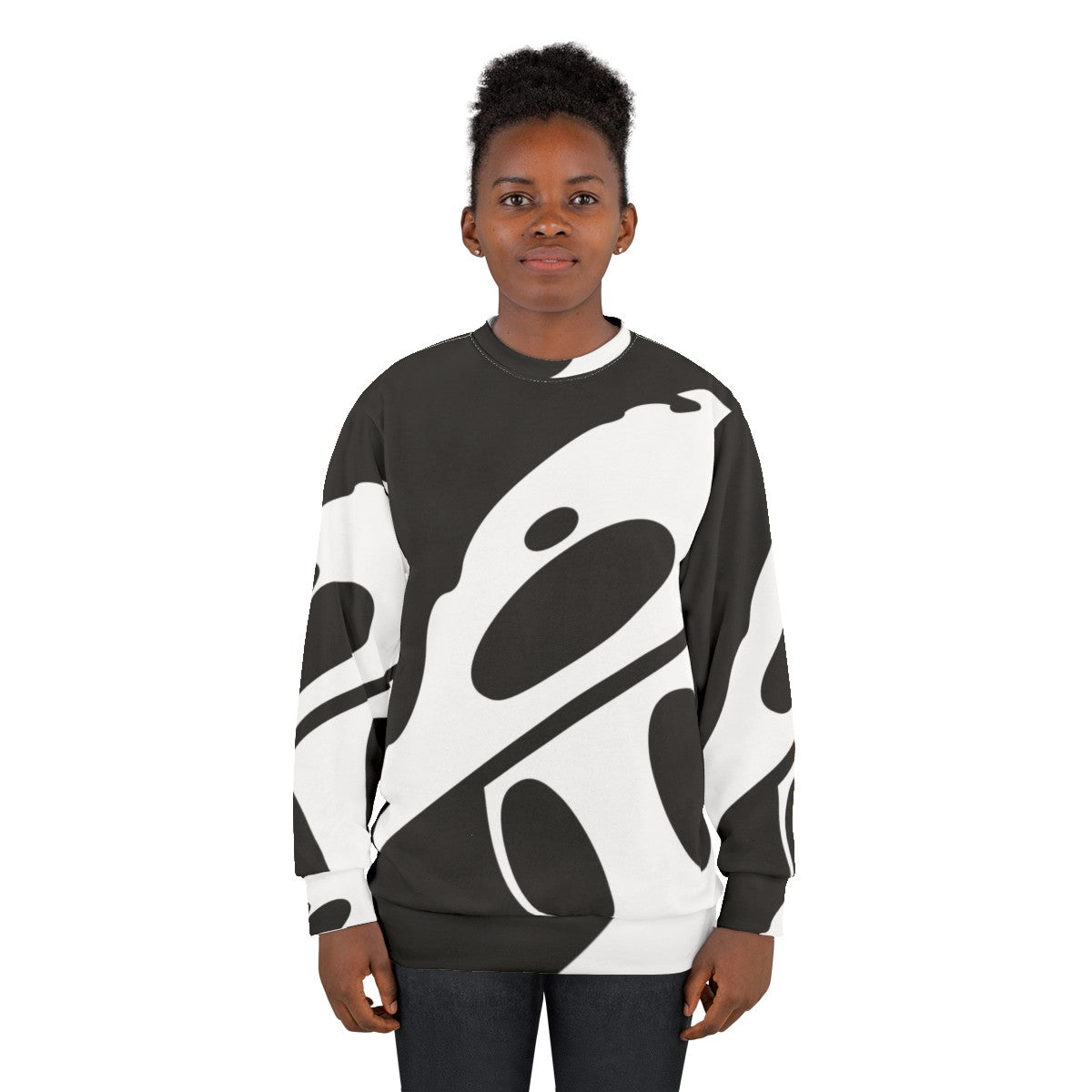 Hollow Knight Quirrel Mask Minimalist Sweatshirt - women