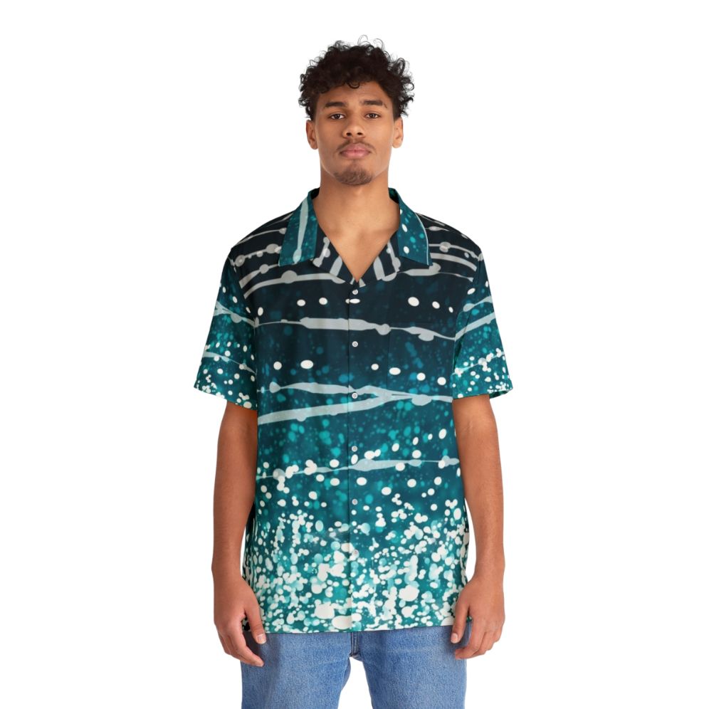 Whale Shark Pattern Hawaiian Shirt - People Front