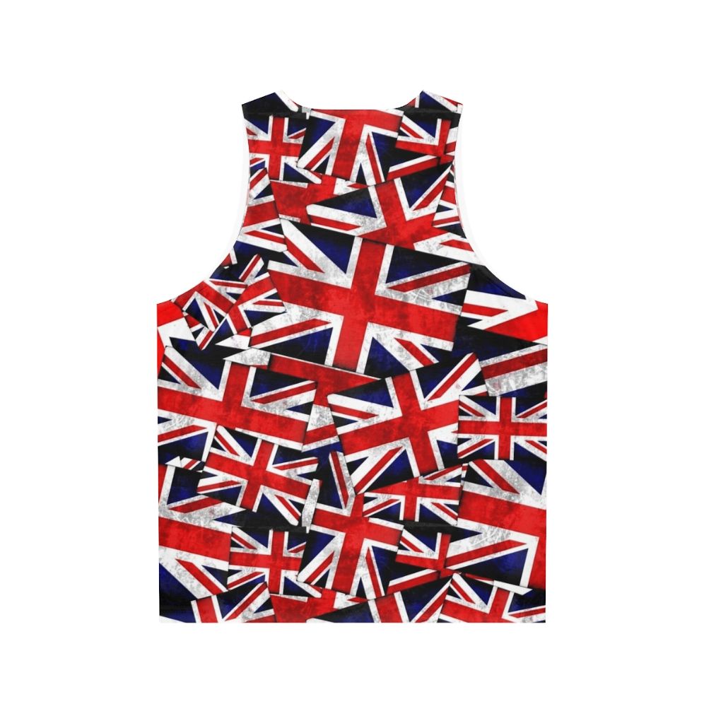 British Union Jack Flag Unisex Tank Top - Back