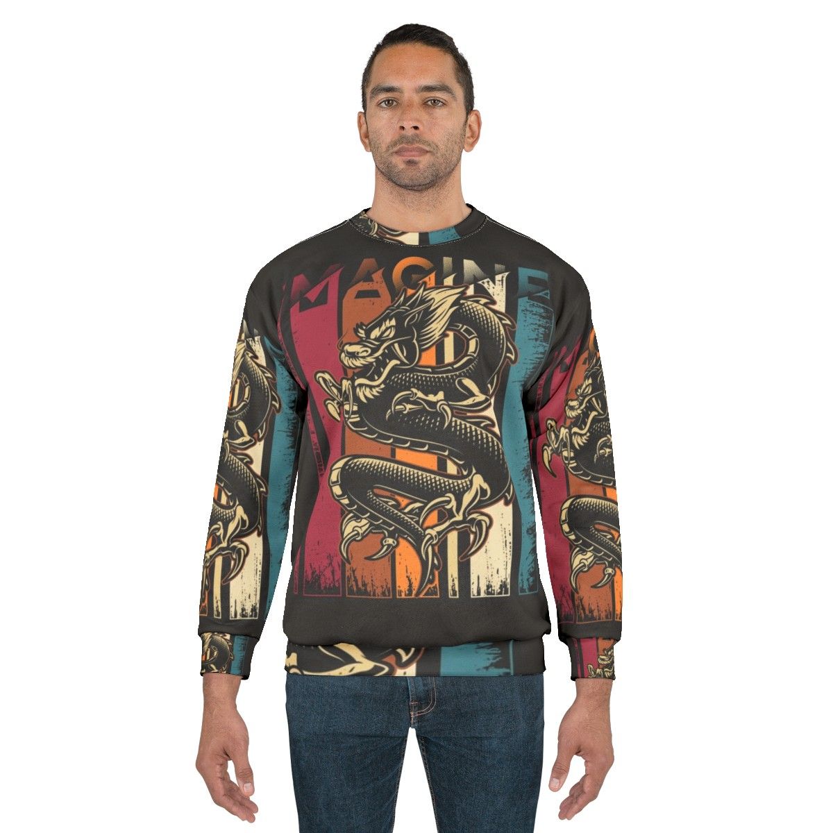 Imagine Dragons vintage cool art sweatshirt - men