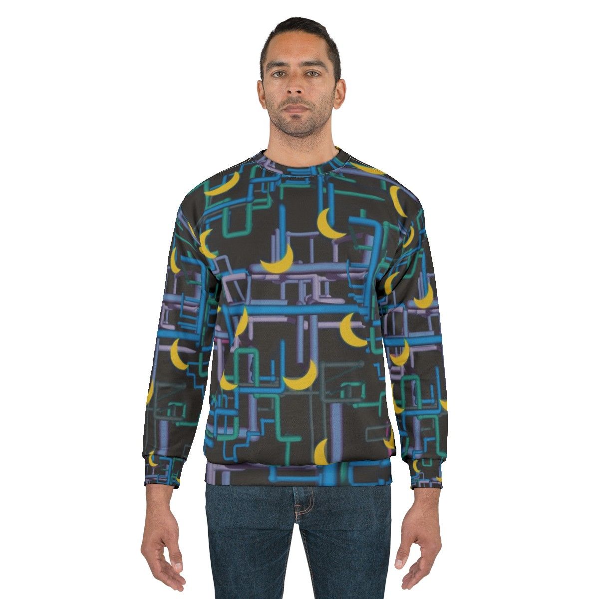 Dan Flashes Complicated Pattern Sweatshirt - men