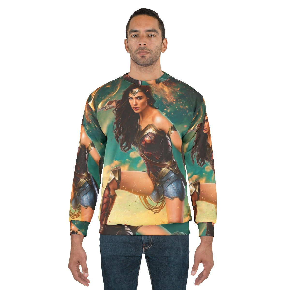 Superhero Amazon Sweatshirt featuring Gal Gadot - men