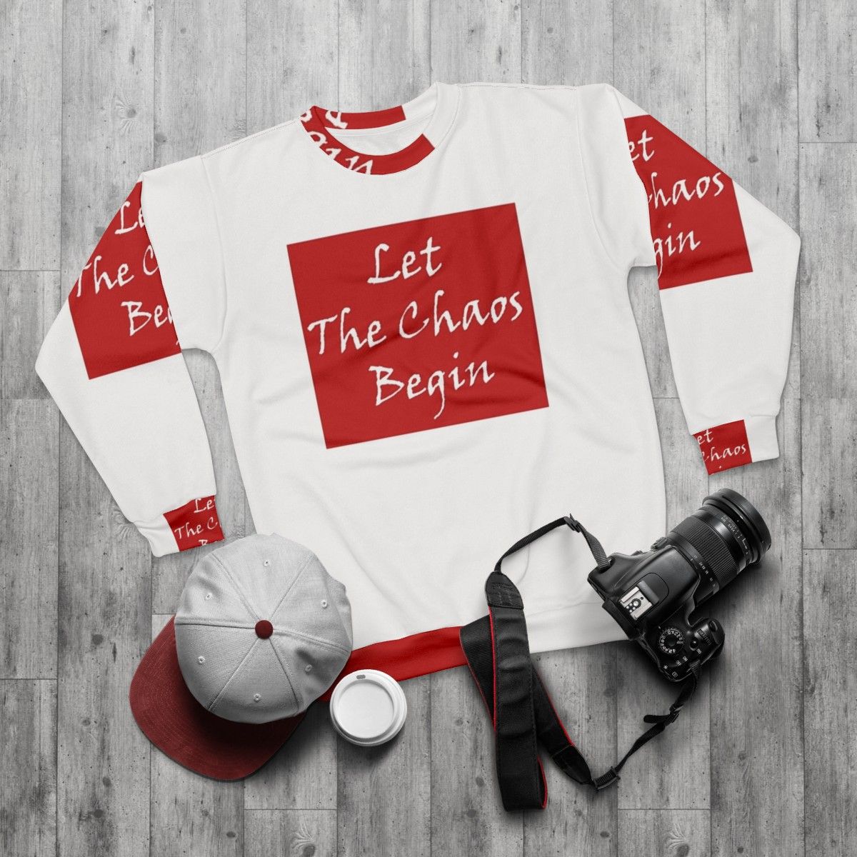 "Let The Chaos Begin" Money Heist Sweatshirt - flat lay