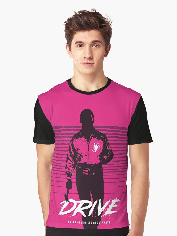 Drive movie-inspired minimalist graphic t-shirt - Men