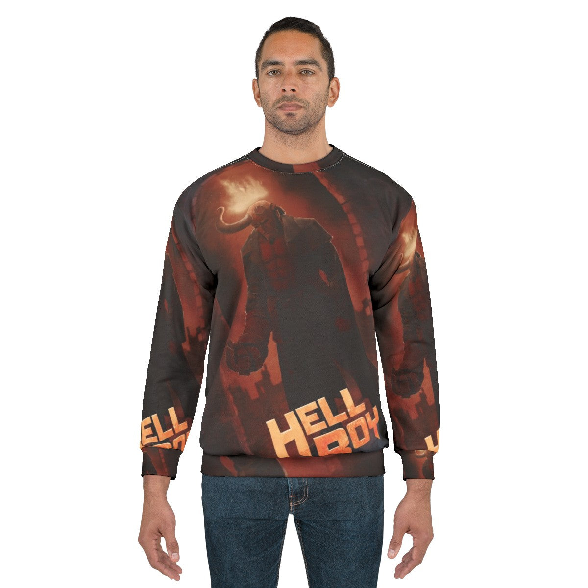 Hellboy Sweatshirt - Supernatural Fantasy Comic Book Apparel - men