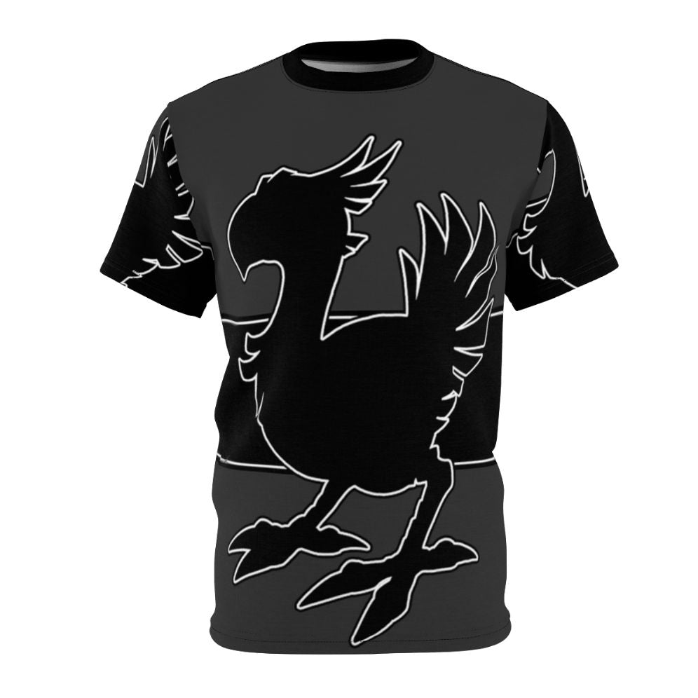 Magical black fantasy bird design for a t-shirt