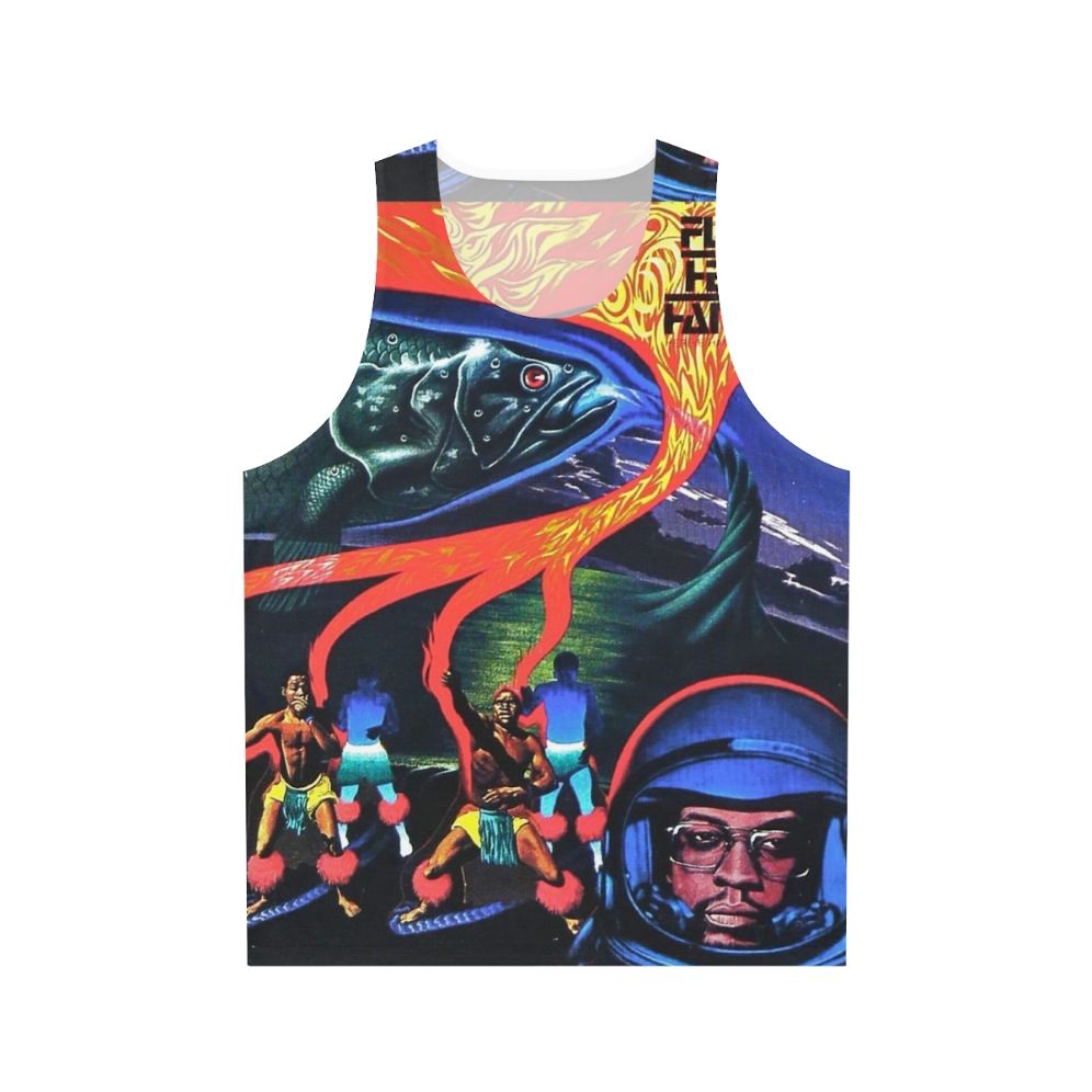 Unisex tank top with Flood album cover art