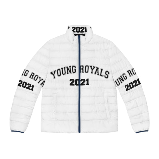 Young Royals Netflix Puffer Jacket featuring Edvin Ryding and Omar Rudberg