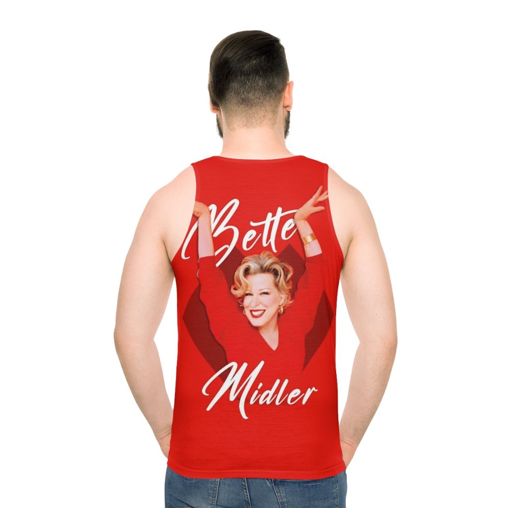 Bette Midler Divine Miss M Unisex Tank Top - men back