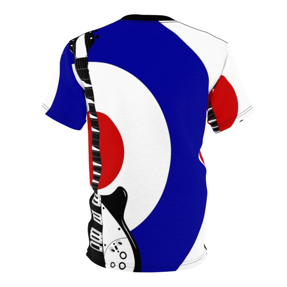 Retro t-shirt with Rickenbacker guitar and mod-inspired graphic - Back