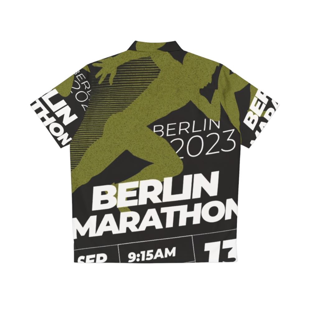 Berlin Marathon 2023 Hawaiian Running Shirt - Back