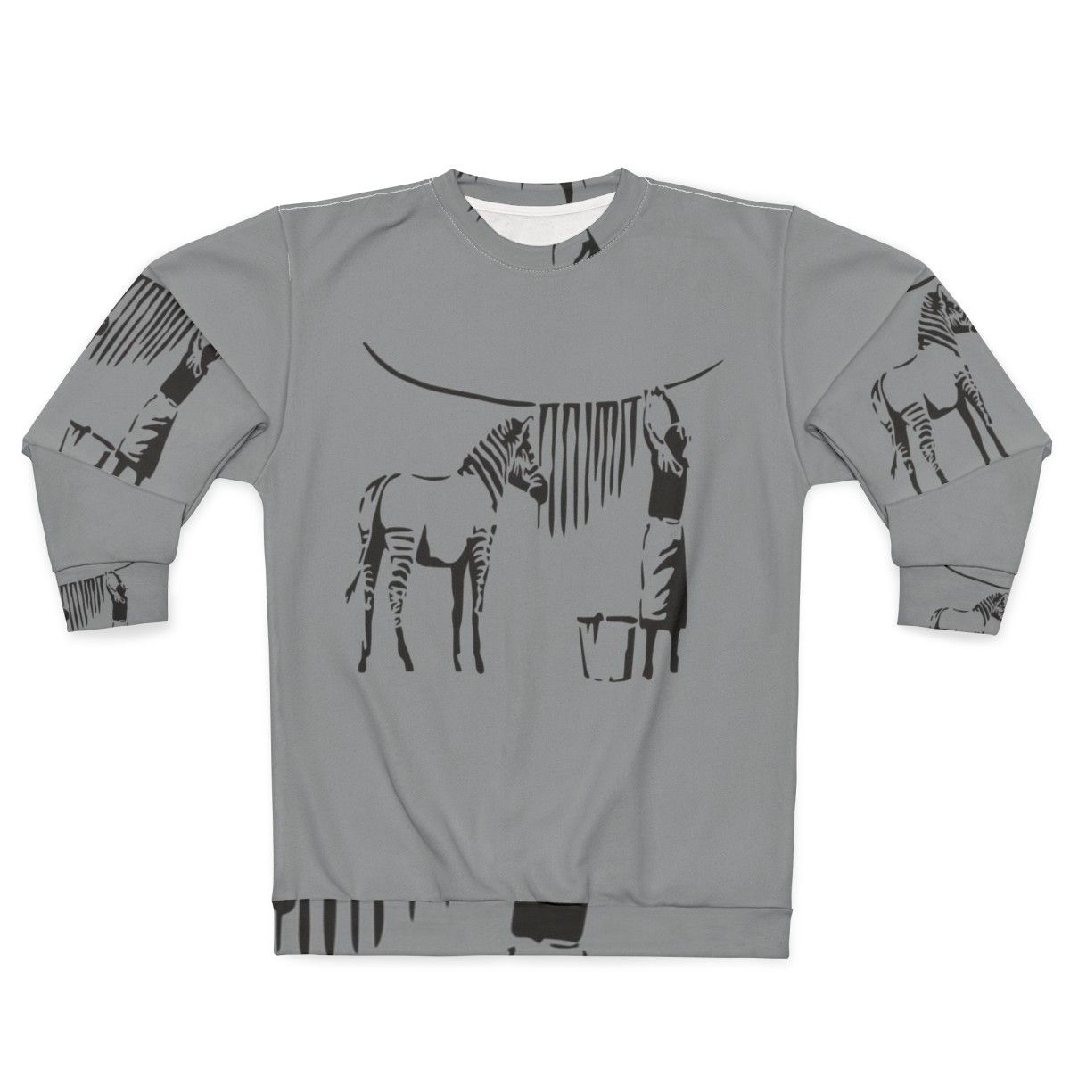 Banksy Zebra Sweatshirt - Stylish Urban Clothing