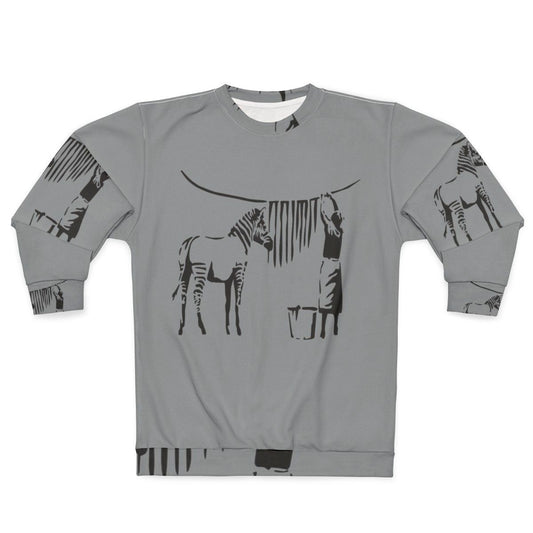 Banksy Zebra Sweatshirt - Stylish Urban Clothing