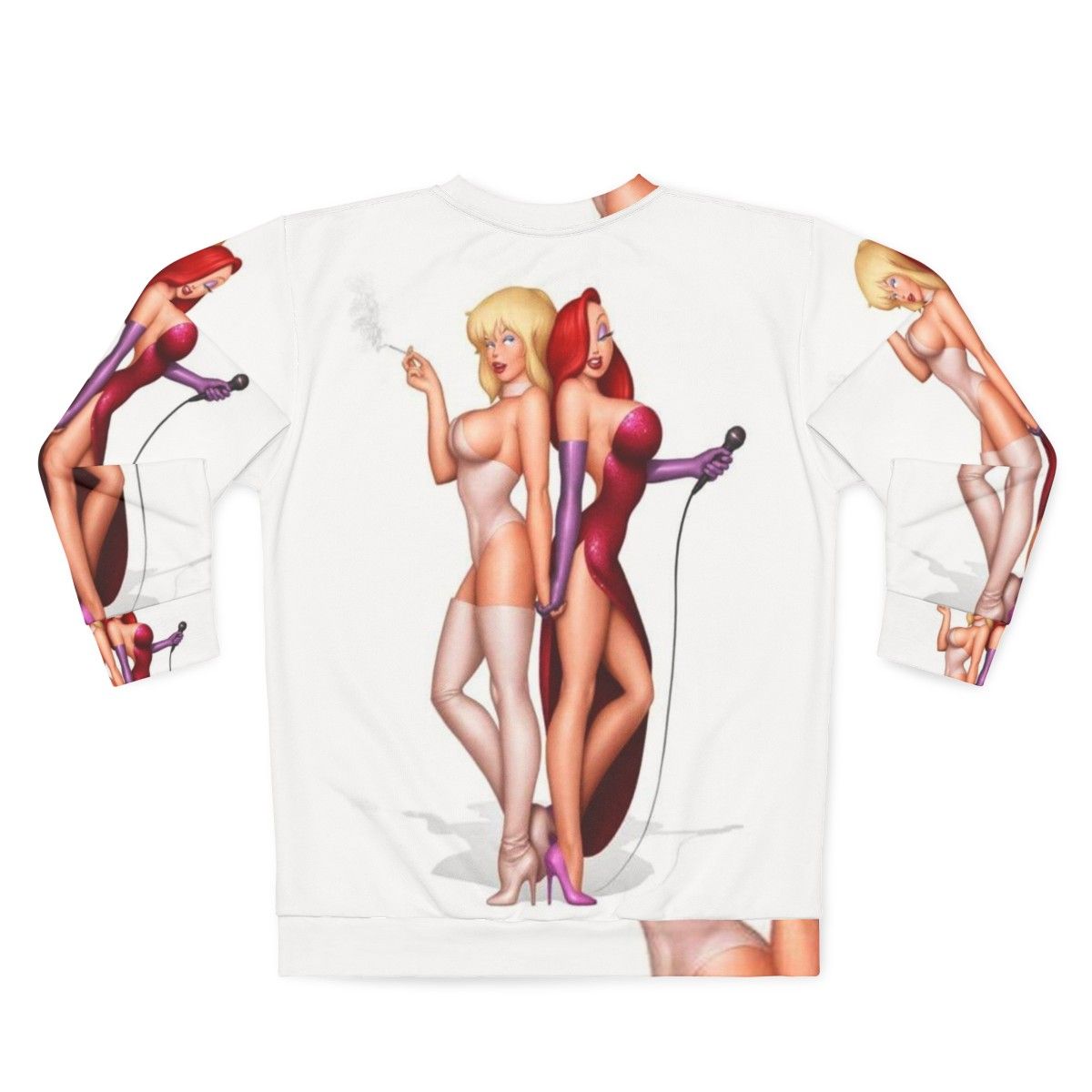 Jessica Rabbit and Holli Would Unisex Sweatshirt - Back