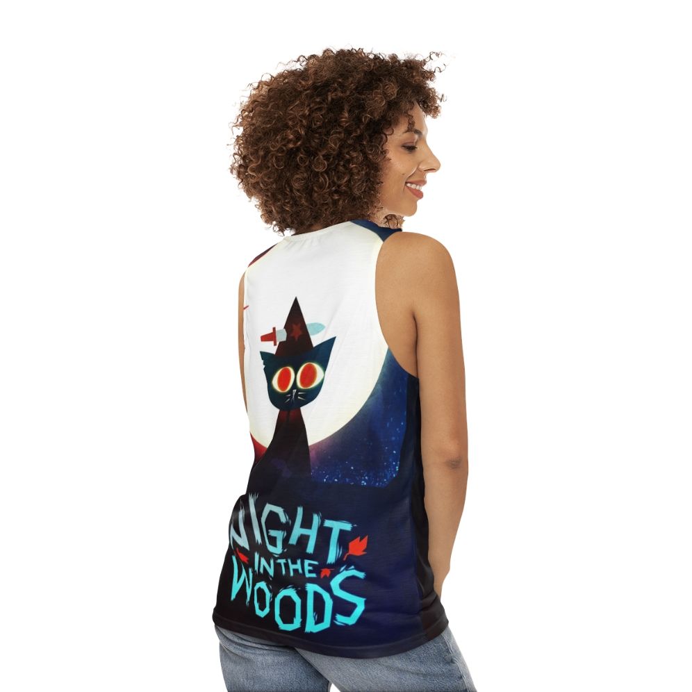 Witch dagger unisex tank top featuring Night in the Woods horror theme - women back