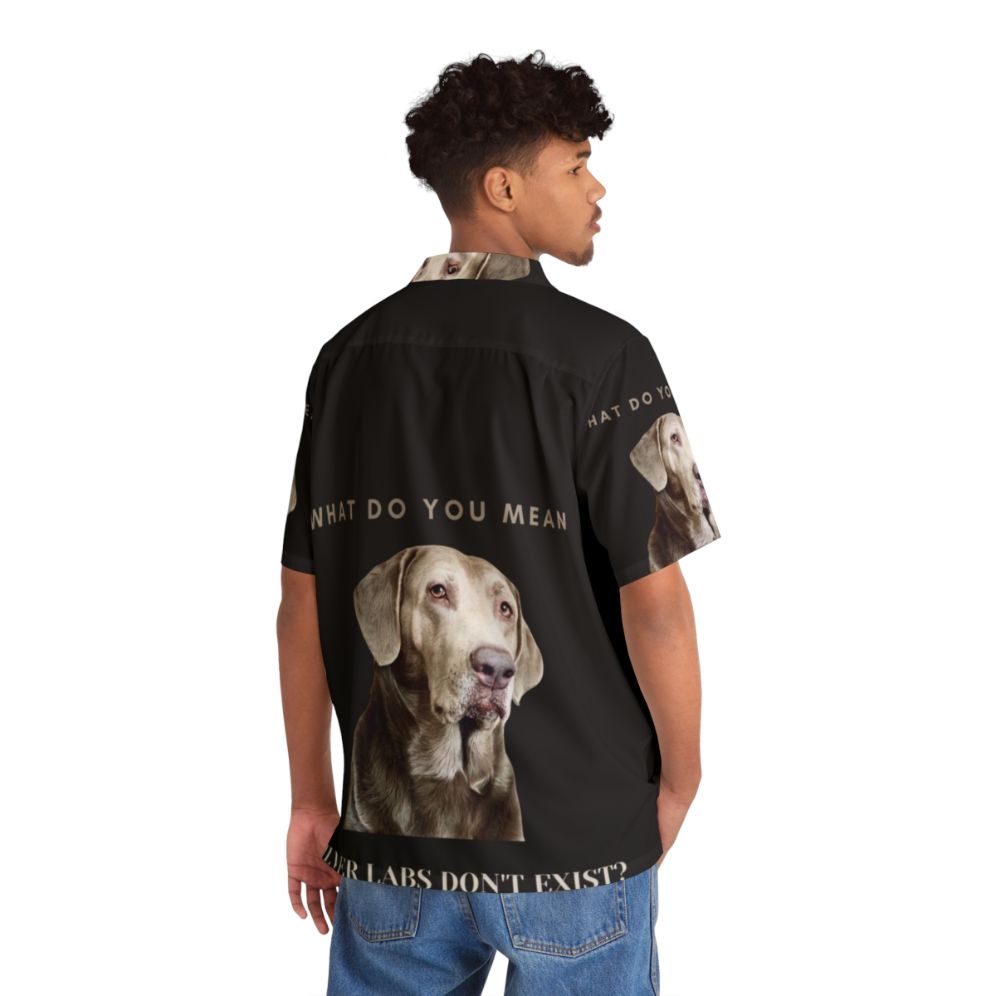 Silver Labrador Hawaiian Shirt - People Back