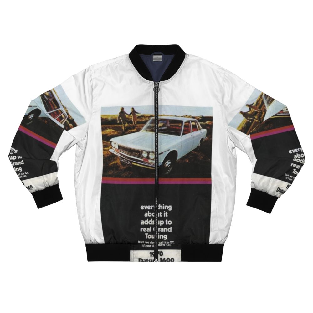 Vintage Datsun 1600 Bomber Jacket with retro design